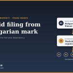 Diagram: a Bulgarian basic mark filed at the Bulgarian Patent Office leads to a Madrid international registration and then to the designated markets